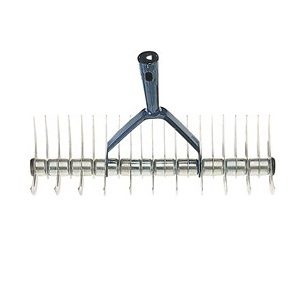 Rastrello aeratore doppio