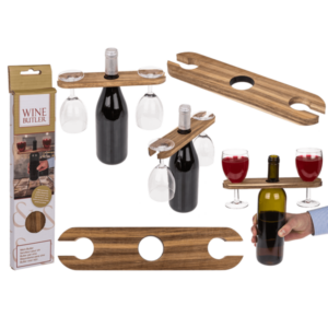 Maggiordomo per vino in legno