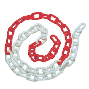Catena in plastica bianco/rossa